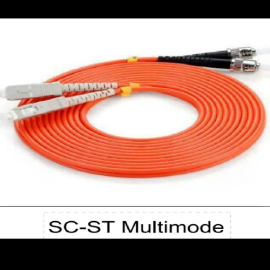 Sc St Multimode Fiber Optic Patch Cable
